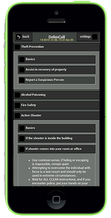 Your Safety Procedures Included in the App