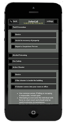 Include your emergency procedures in the app